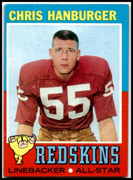 1971 Topps #97 Chris Hanburger Washington Redskins