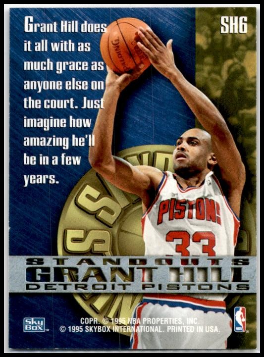 1995-96 SkyBox Premium Standouts Hobby #SH6 Grant Hill Detroit Pistons