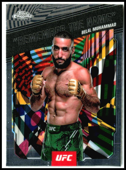 2025 Topps Chrome UFC AKA Remember the Name #AKA-1 Belal Muhammad