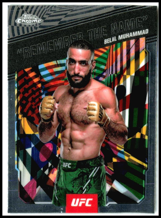 2025 Topps Chrome UFC AKA Remember the Name #AKA-1 Belal Muhammad