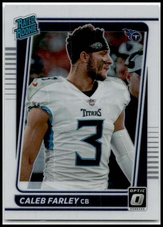 2021 Donruss Optic Holo Variation #249 Caleb Farley Rookie Tennessee Titans