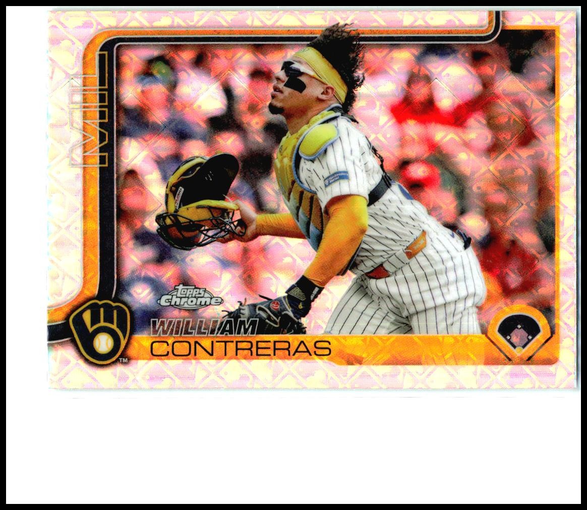 2025 Topps Chrome Logofractor Edition #25 William Contreras Milwaukee Brewers