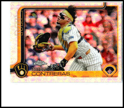 2025 Topps Chrome Logofractor Edition #25 William Contreras Milwaukee Brewers