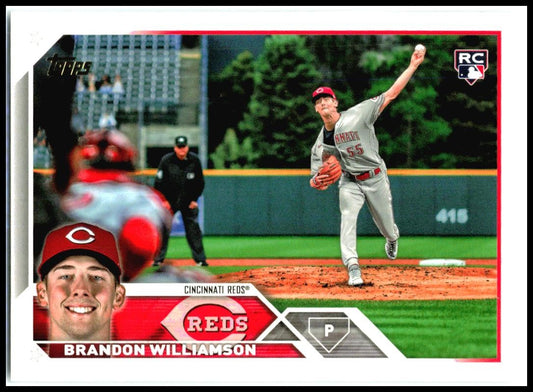 2023 Topps Update #US286 Brandon Williamson Golden Mirror Image Variation SSP