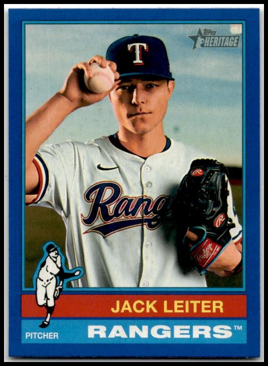 2025 Topps Heritage #463 Jack Leiter Rangers