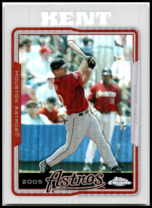 2005 Topps Chrome Refractors #140 Jeff Kent Houston Astros