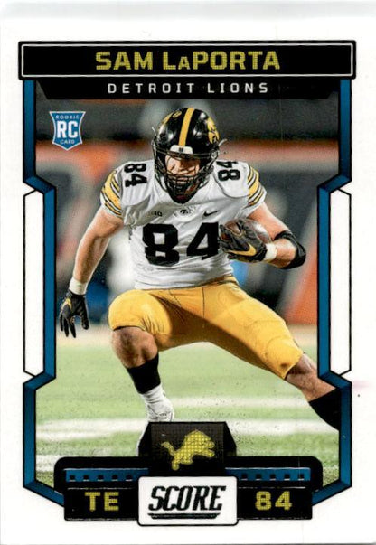 2023 Score #342 Sam LaPorta Rookie Detroit Lions
