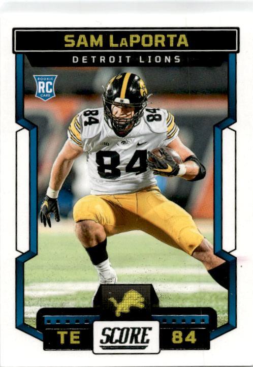 2023 Score #342 Sam LaPorta Rookie Detroit Lions