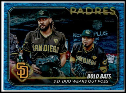 2024 Topps Update Blue Holofoil /999 #US88 Bold Bats Padres