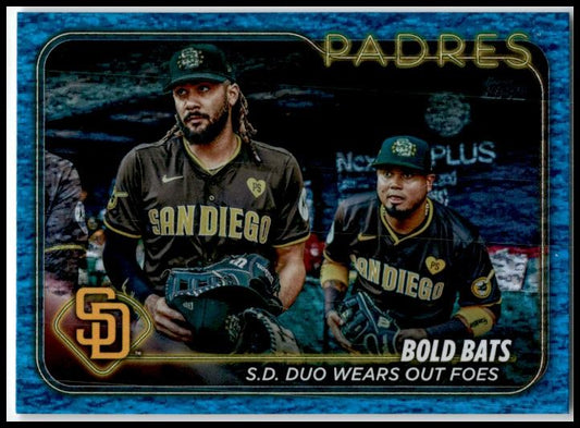 2024 Topps Update Blue Holofoil /999 #US88 Bold Bats Padres