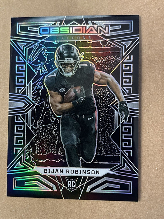2023 Panini Obsidian -  #105 Bijan Robinson (RC) Atlanta Falcons