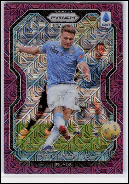 2020-21 Panini Chronicles - Prizm Serie A Purple Mojo #8 Ciro Immobile
