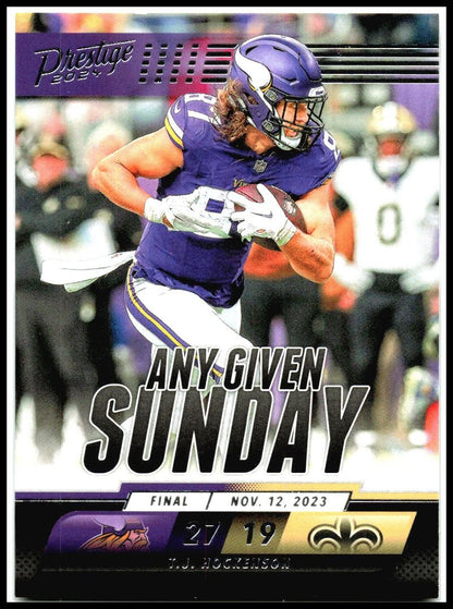 2024 Panini Prestige Any Given Sunday #AGS-THN T.J. Hockenson Minnesota Vikings