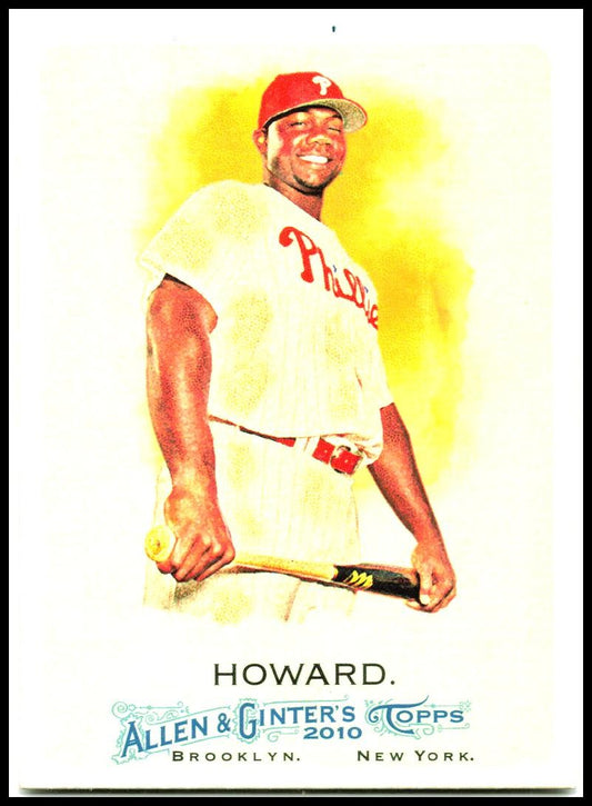 2010 Topps Allen & Ginter #7 Ryan Howard Philadelphia Phillies