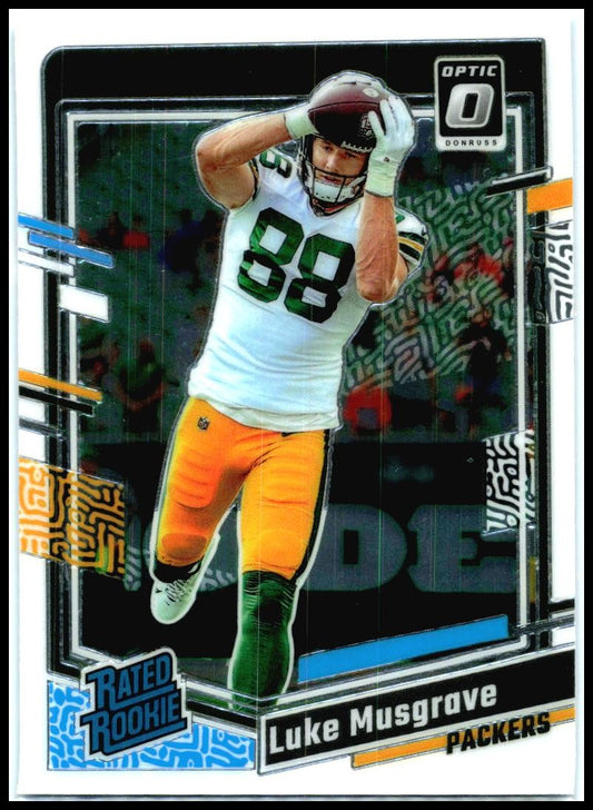 2023 Donruss Optic #241 Luke Musgrave Rookie Green Bay Packers