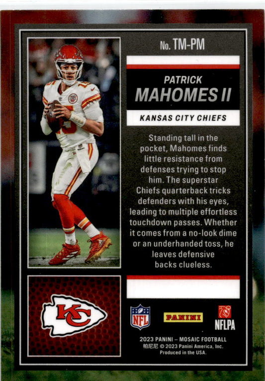 2023 Panini Mosaic #TM-PM Patrick Mahomes II Kansas City Chiefs