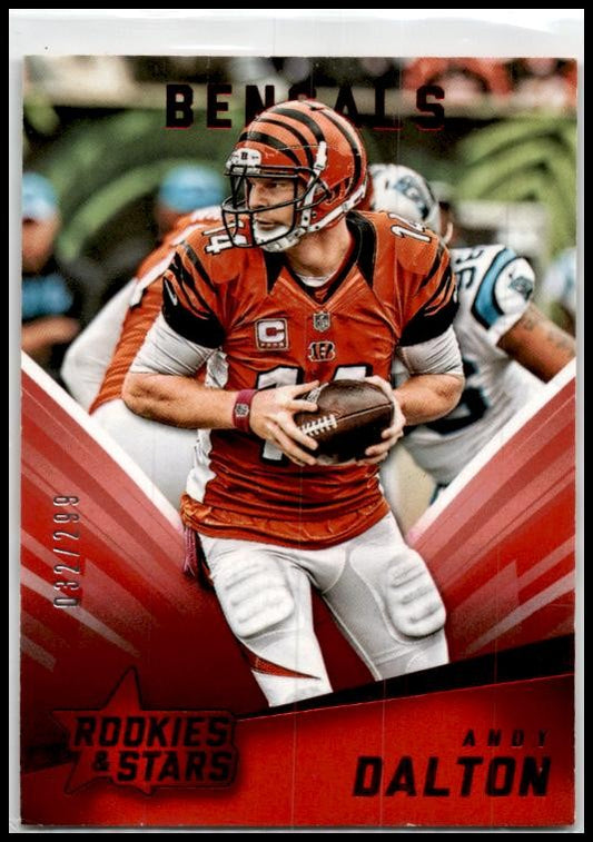 2015 Panini Rookies & Stars Longevity Red /299 #16 Andy Dalton Bengals