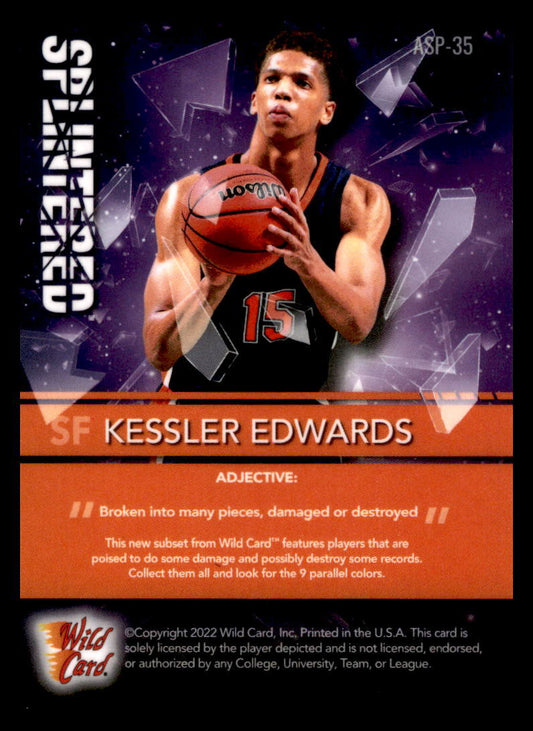 2022 Wild Card Alumination - Splintered #ASP-35 Kessler Edwards