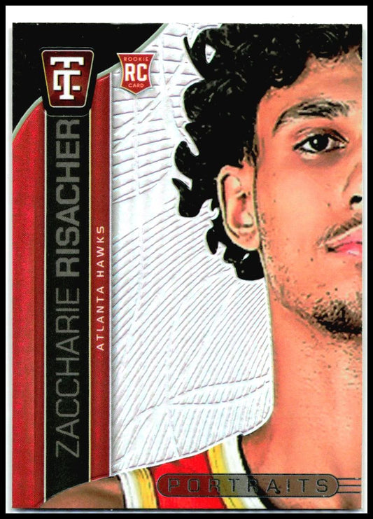 2024-25 Panini Totally Certified Portraits #24 Zaccharie Risacher Atlanta Hawks
