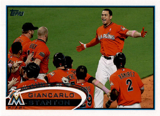 2012 Topps Update #US154 Giancarlo Stanton Miami Marlins