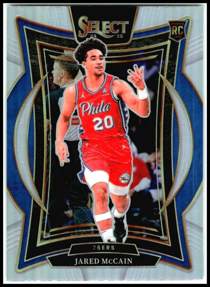 2024-25 Panini Select Silver Prizm #82 Jared McCain Rookie Philadelphia 76ers