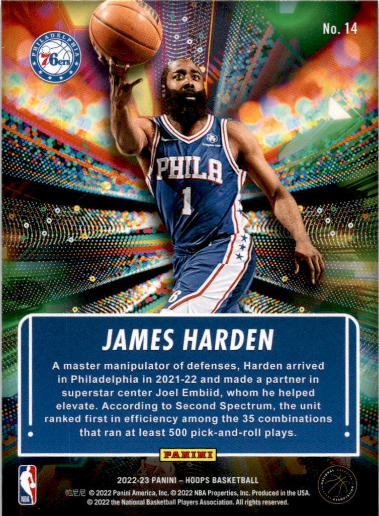 2022 Hoops Hoopla #14 James Harden Philadelphia 76ers