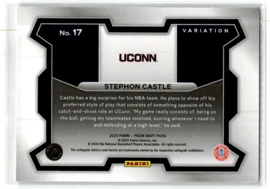 2024 Panini Prizm Draft Picks #17b Stephon Castle San Antonio Spurs