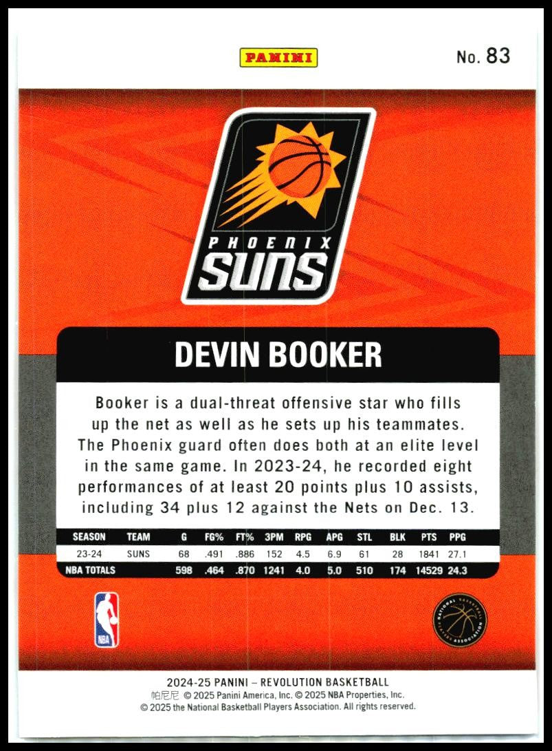 2024-25 Panini Revolution #83 Devin Booker Phoenix Suns