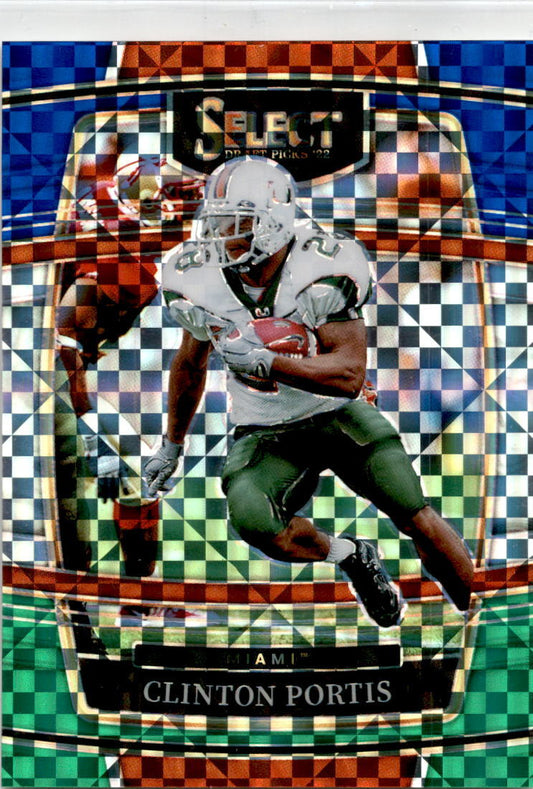 2022 Select checkerboard #72 Clinton Portis checkerboard /25 Denver Broncos