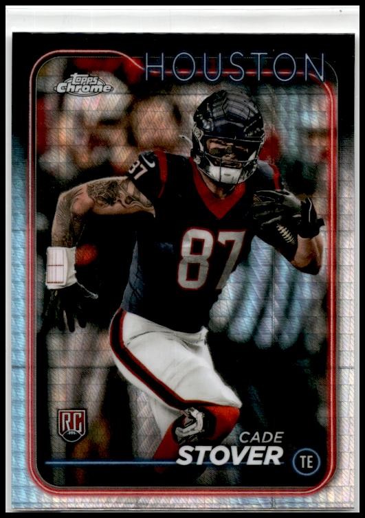 2024 Topps Chrome Prism Refractor #236 Cade Stover Rookie Houston Texans