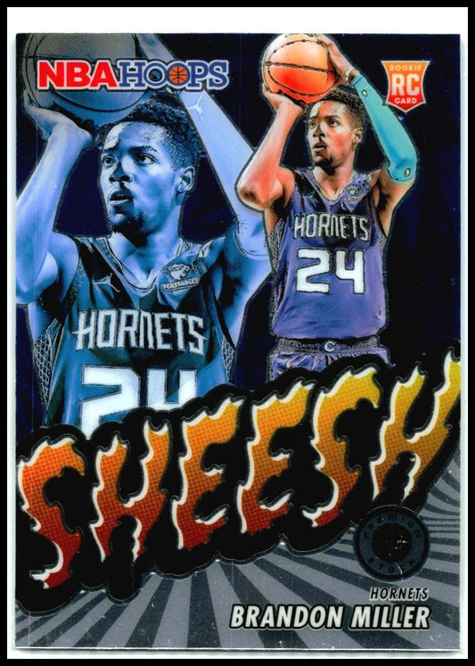 2023-24 Hoops Premium Stock Sheesh #25 Brandon Miller Charlotte Hornets