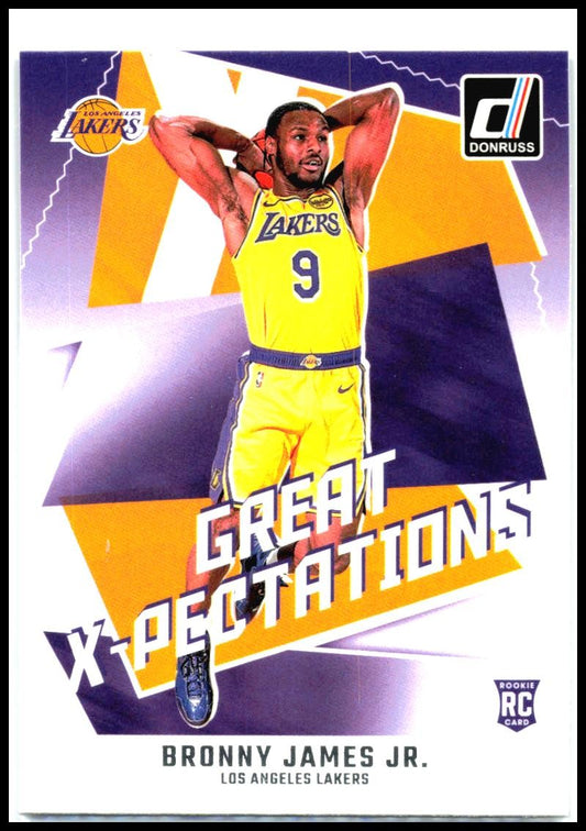 2024-25 Donruss Great X-Pectations #14 Bronny James Jr. Los Angeles Lakers