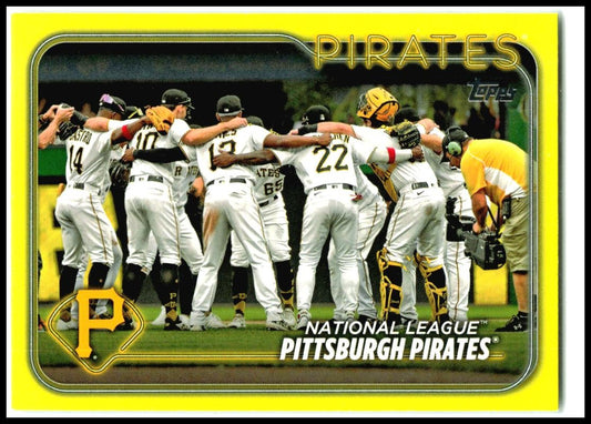 2024 Topps Yellow Foil #696 Pittsburgh Pirates Pittsburgh Pirates