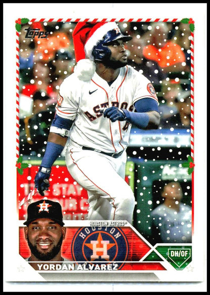 2023 Topps Holiday #H160b Yordan Alvarez Houston Astros