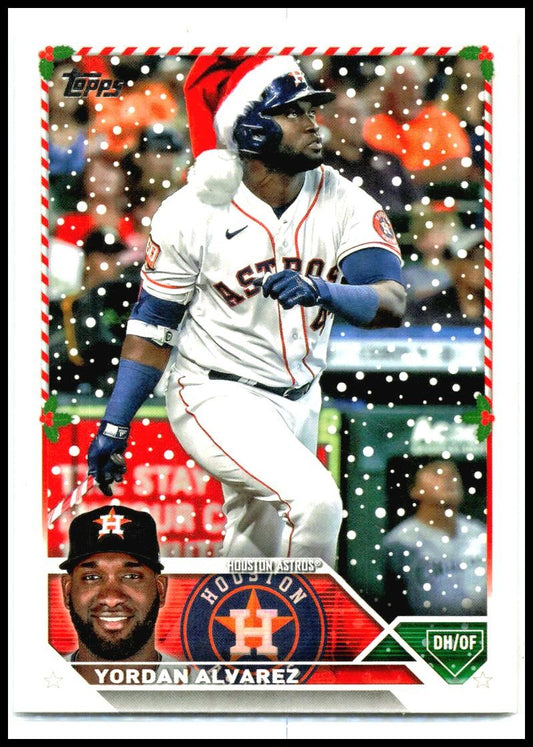 2023 Topps Holiday #H160b Yordan Alvarez Houston Astros