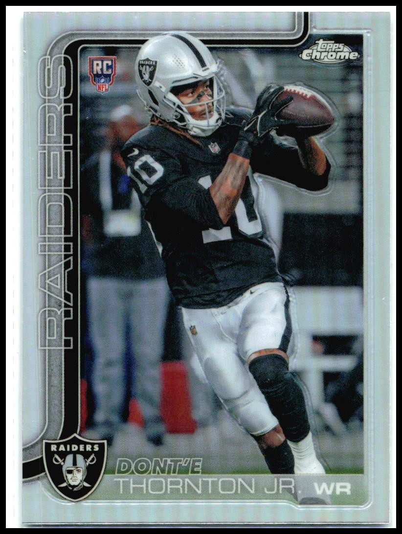 2025 Topps Chrome Refractor #385 Dont'e Thornton Rookie