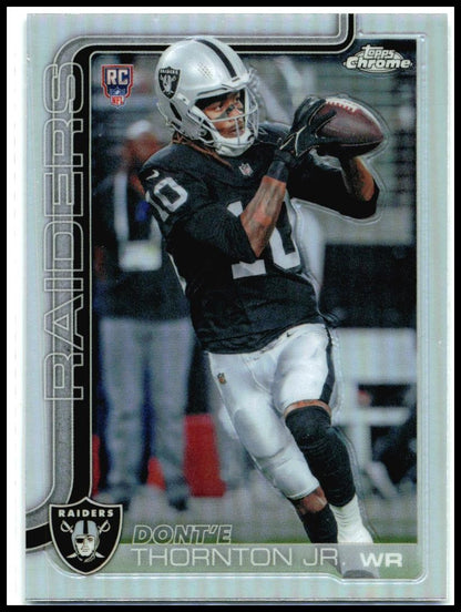 2025 Topps Chrome Refractor #385 Dont'e Thornton Rookie
