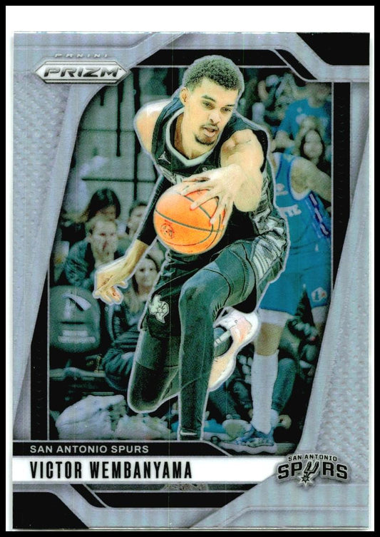 2024-25 Panini Prizm Prizms Silver #172 Victor Wembanyama San Antonio Spurs