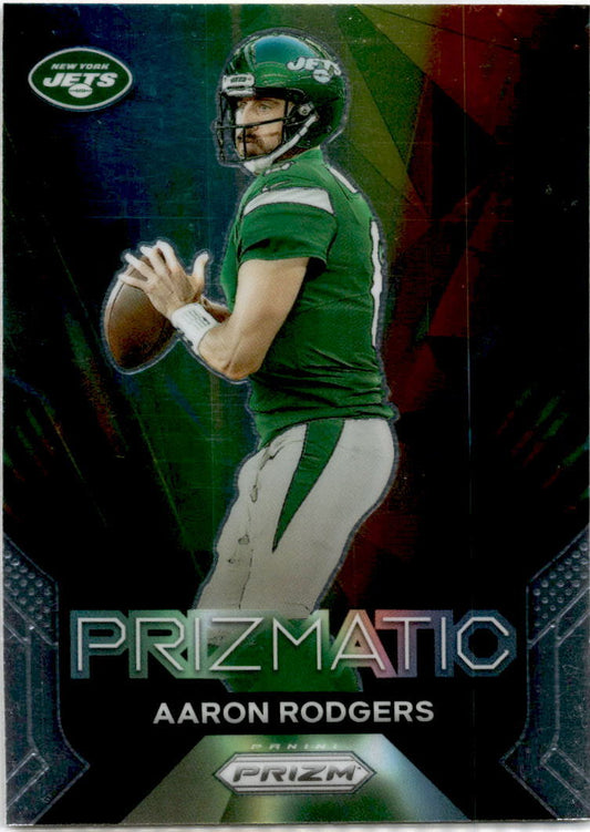 2023 Prizm Prizmatic #8 Aaron Rodgers New York Jets