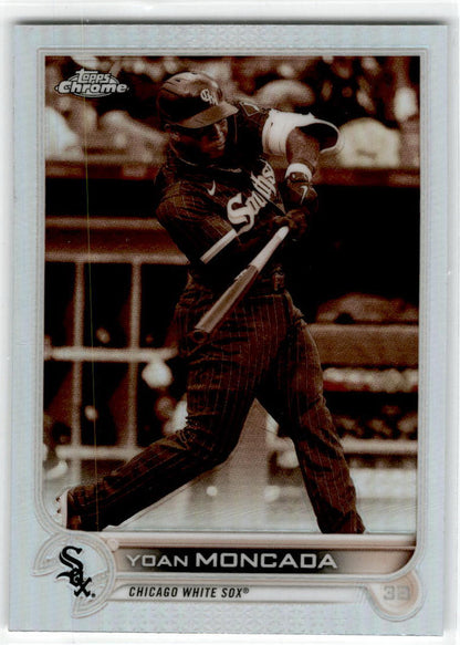 2022 Topps Chrome Sepia #127 Yoan Moncada Chicago White Sox