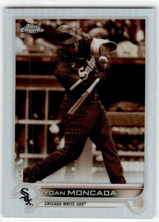 2022 Topps Chrome Sepia #127 Yoan Moncada Chicago White Sox