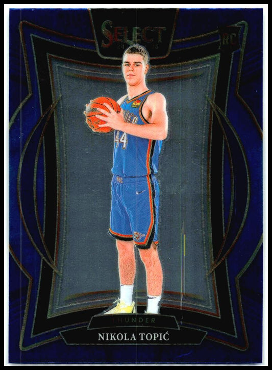 2024-25 Panini Select Blue #89 Nikola Topic Rookie Oklahoma City Thunder