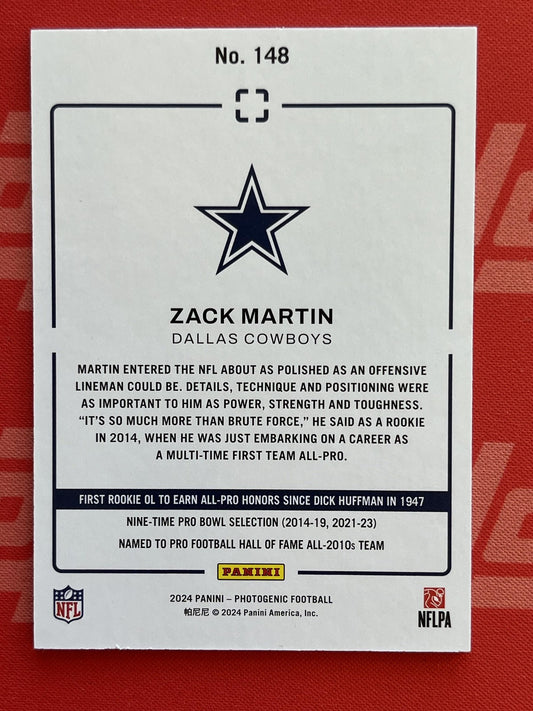 2024 Panini Photogenic #148 Zack Martin Dallas Cowboys