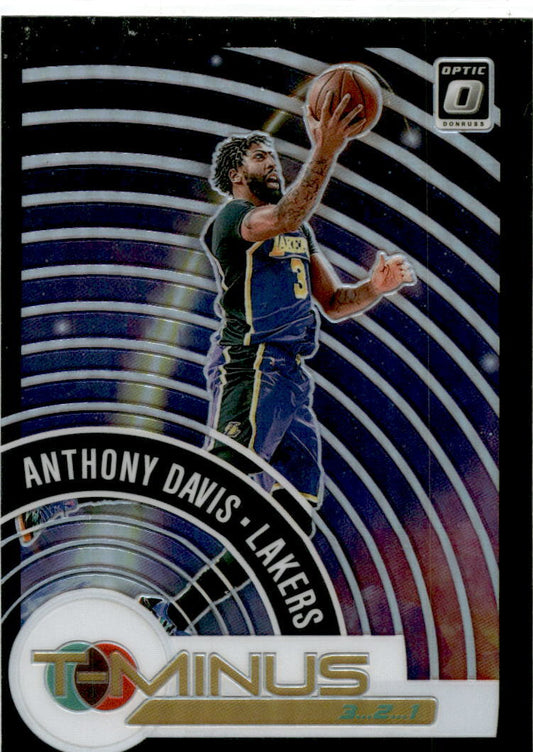 2020-21 Donruss Optic T-Minus 3...2...1 Holo #2 Anthony Davis Los Angeles Lakers