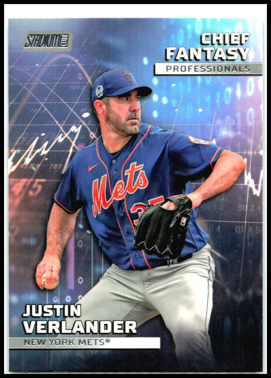 2023 Stadium Club Chief Fantasy Professionals #CFPRO-20 Justin Verlander Mets