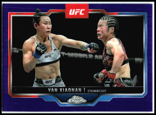 2025 Topps Chrome UFC Purple # Yan Xiaonan