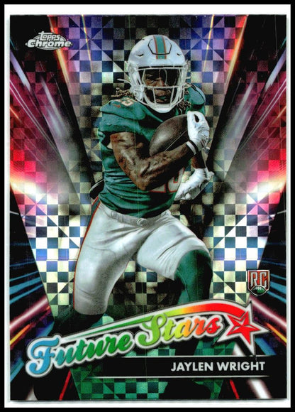 2024 Topps Chrome Future Stars X-Fractor #FS-21 Jaylen Wright Rookie Miami