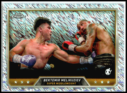 2024 Topps Chrome Boxing Shimmer #56 Bektemir Melikuziev