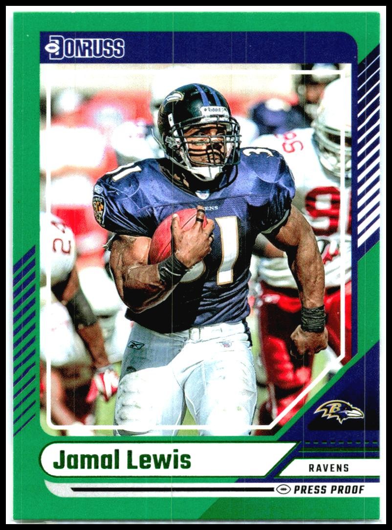 2024 Donruss Press Proof Green #148 Jamal Lewis Ravens