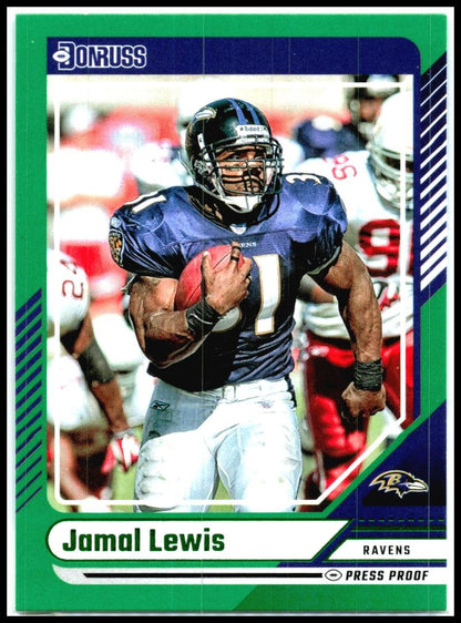 2024 Donruss Press Proof Green #148 Jamal Lewis Ravens